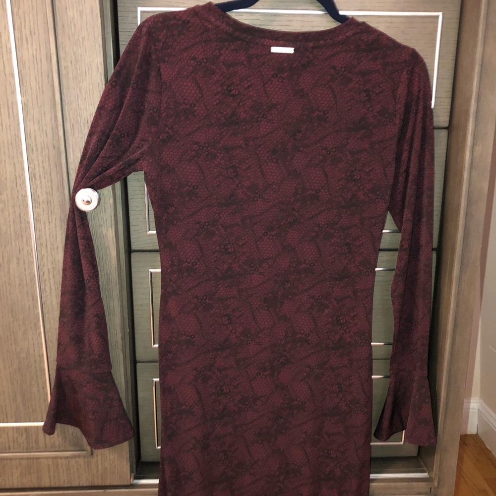 Michael Kors Long Sleeve Red Dress - Picture 2 of 5